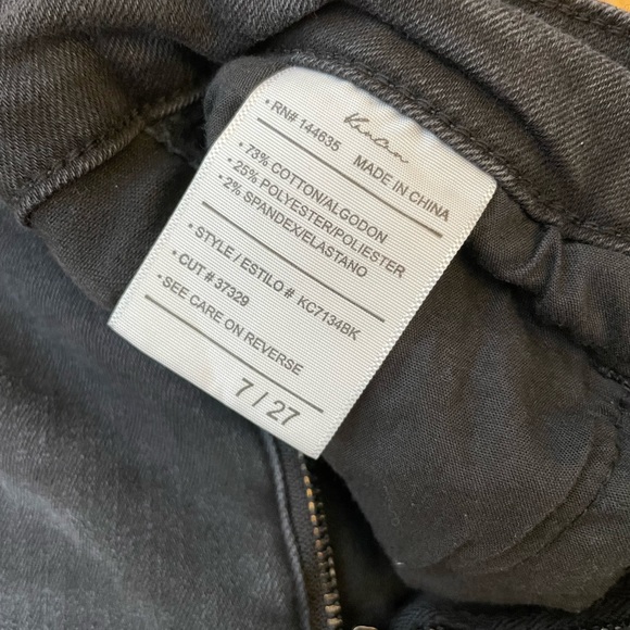 HERMIONE HIGH RISE ANKLE SKINNY JEANS KANCAN SIZE 27 BLACK DENIM - Picture 3 of 8